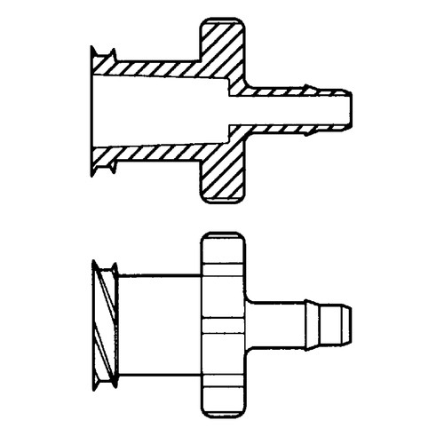 Luer-Lock-Schlauchadapter (weiblich) für harte Schläuche