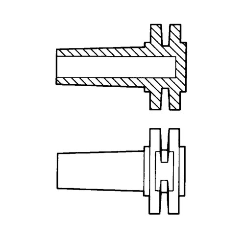 Luer End Plug (Male) with finger handle or loop