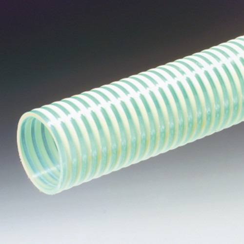 PVC Spiral Industrial Suction and Pressure Tubing - light green