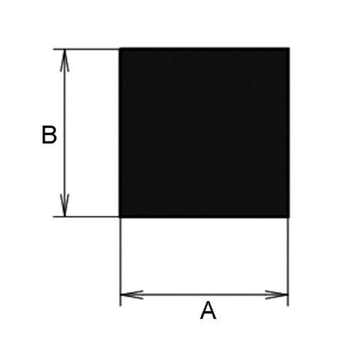 High-Chem Rectangular Profile made of EPDM/PP