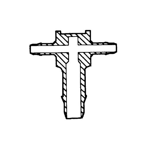 Mini T-Shaped Barb Connector (reduzing) - symmetrical