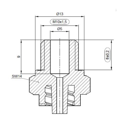 Luer-Lock Adapter (Male) with Male Thread