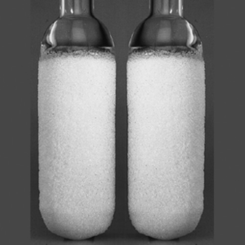 Mikro-Filterkerze aus Borosilikatglas - zylindrisch, mit Rohr