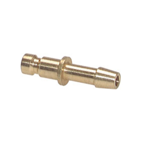 Schnellverschluss-Stecker aus Messing-vernickelt, NW 2,7 mm - einseitig absperrend