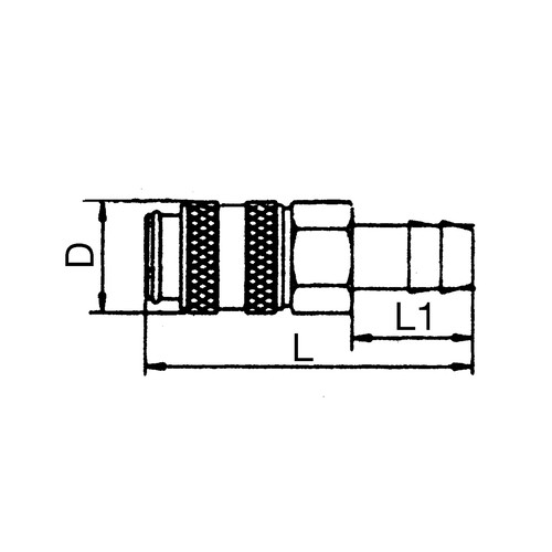 Mini Quick-Disconnect Coupling, NW 1.8 mm - shutting-off