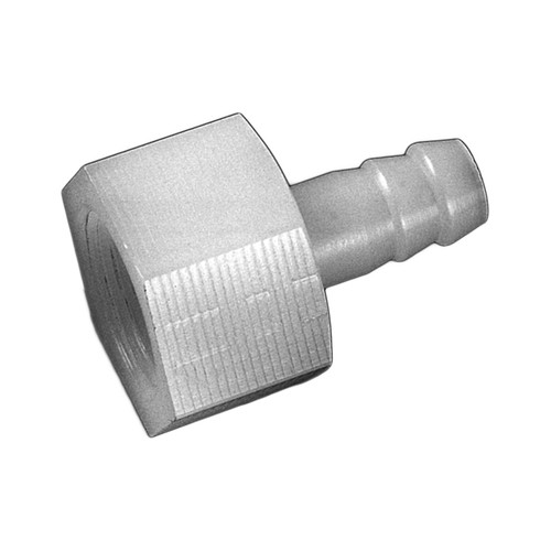 Straight Barb Connector with Female Thread made of PP, PVDF or PTFE