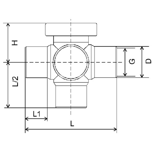 High-Quality Multiway Ball Cock made of PP, PVDF or PFA - injection-molded