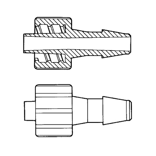Luer-Lock-Schlauchadapter (männlich) für weiche Schläuche