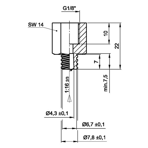 Luer-Lock-Adapter (weiblich) mit Innengewinde Luer-Lock-Adapter (weiblich) mit Innengewinde