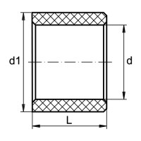 2x Gleitlager 32x36x30mm – ölfreie Buchsen, PTFE-beschichtet, Selbstschmierend, Für Maschinenbau