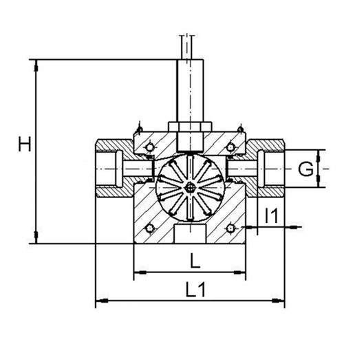 Fittingteile - Flügelrad-Durchflussanzeigen Bis 30 Bar Messing Vernickelt (Ausführung: Durchflussanzeige - Gewindegröße: G 3/4