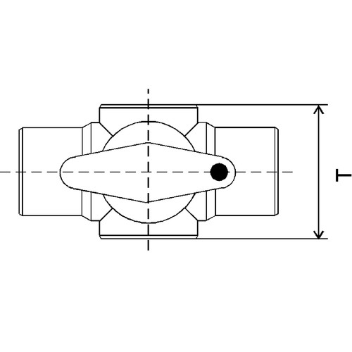 High-Quality Multiway Ball Cock made of PP, PVDF or PFA - injection-molded