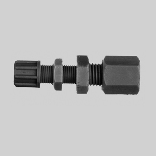 Straight Tube/Pipe Connector (reducing) made of PP or PVDF - Bulkhead