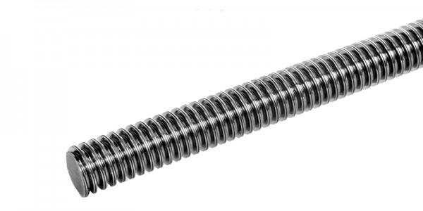 Trapezoidal-Threaded Spindle made of Stainless Steel