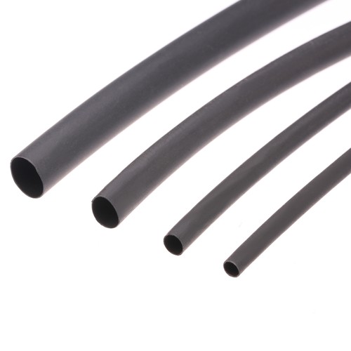Shrinkable Tubing made of Polyolefin, Shrinking Rate 2:1 - up to +125 °C - black