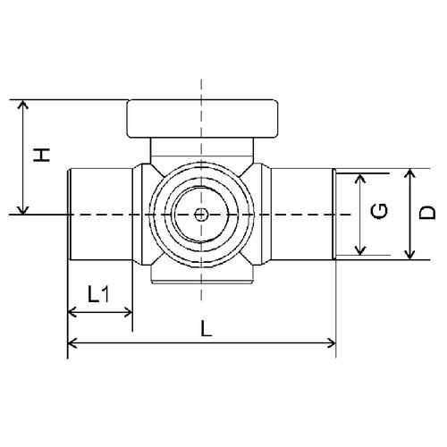 High-Quality Multiway Ball Cock made of PP, PVDF or PFA - injection-molded