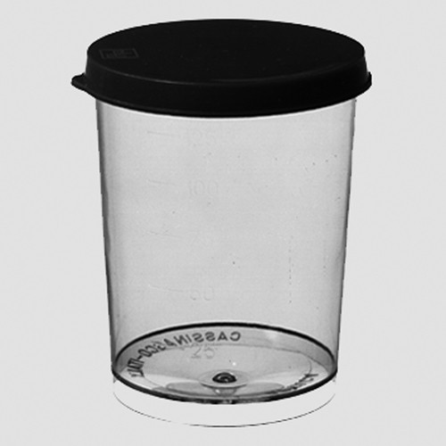 Sample Beaker made of PP - with snap-on lid