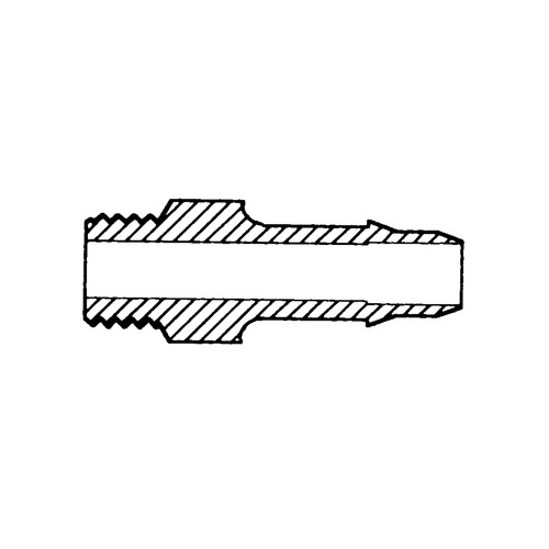 Mini-Schlauchtülle mit Außengewinde UNF 1/4&amp;quot;-28