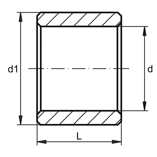 BB 0608-DU Bundbuchse DU, 6x8/12x8/1mm wartungsfrei | Apeltrath & Rundt GmbH