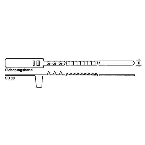 Sicherheits-Verschluss-Band