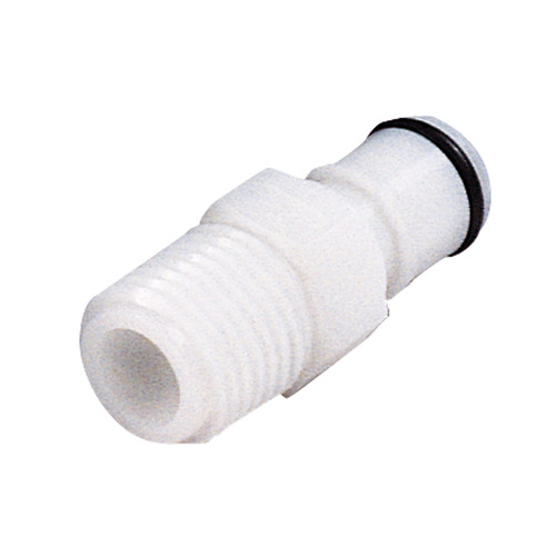POM-Vollplast-Schnellverschluss-Stecker, NW 6,4 mm