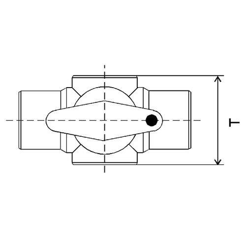 High-Quality Multiway Ball Cock made of PP, PVDF or PFA - injection-molded