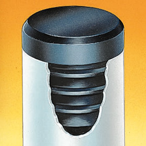 Finned Plug made of LDPE - round