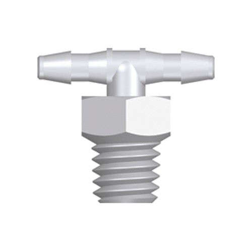 Mini T-Shaped Screw-in Connector with male thread UNF 10-32 - long