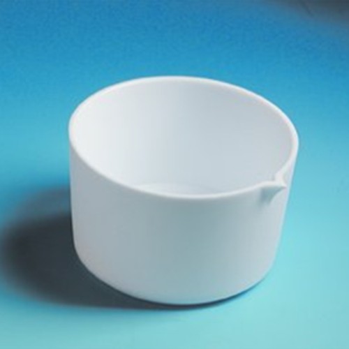 Evaporating Dish made of PTFE - high, with spout