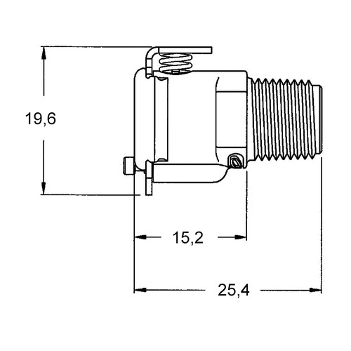 POM Quick-Disconnect Coupling, NW 3.2 mm