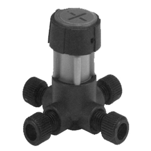 High-Tech 4-Way Control Valve made of PEEK/ETFE