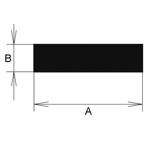 Rectangular Profile made of Silicone