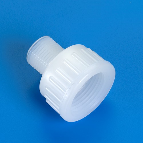 Universal Nipple with Male Thread made of PP, PVDF or PFA - loose cap nut DIN 8063