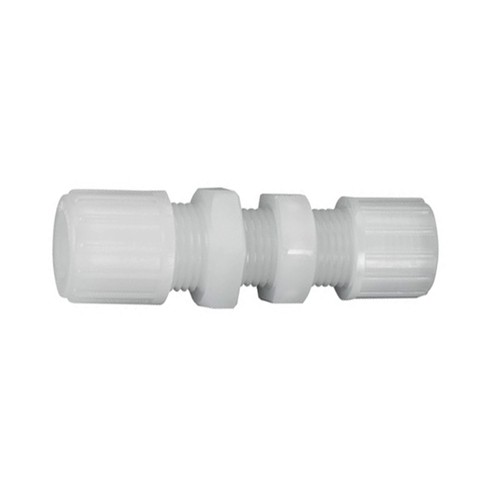 High-Pure Straight Connector made of PFA - Bulkhead