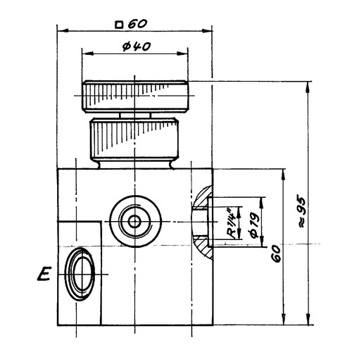 Five-Way Cock made of PP or PTFE - straight-way cock plug