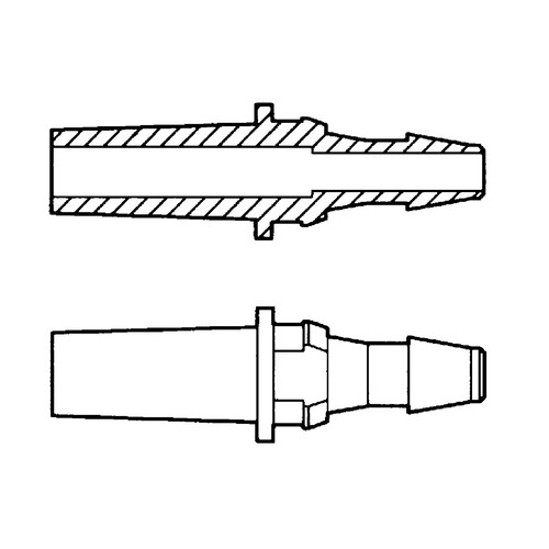 Luer Tubing Adapter (Male) with Round Tight Fit