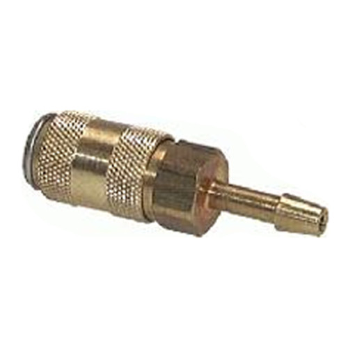 Quick-Disconnect Coupling made of Nickel-Plated Brass, NW 2.7 mm - shutting-off on both sides