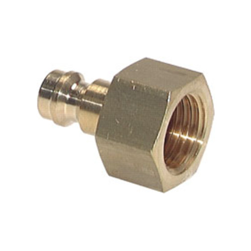 Schnellverschluss-Stecker aus Messing-vernickelt, NW 2,7 mm - einseitig absperrend