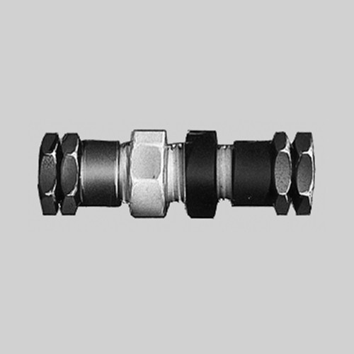 Straight Connector made of PTFE - Bulkhead