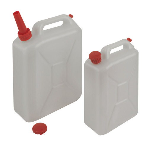 Jerrycan made of HDPE - with concealable spout