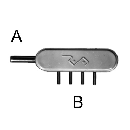 Manifold with 4 or 6 lateral outlets