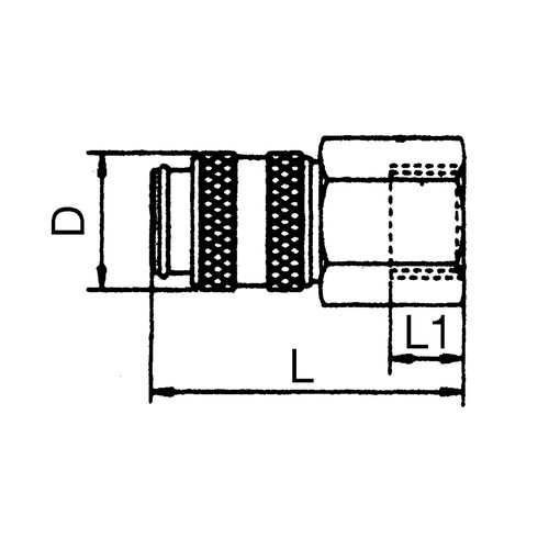 Mini Quick-Disconnect Coupling, NW 1.8 mm - shutting-off