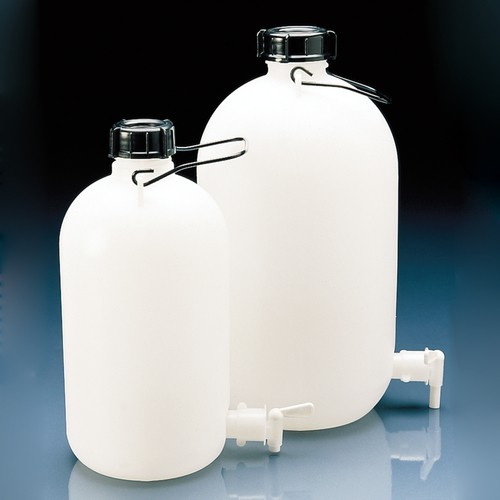 Narrow-Neck Storage Bottle made of HDPE - with PP-cock