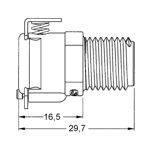 POM Quick-Disconnect Coupling, NW 6.4 mm