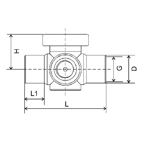 High-Quality Multiway Ball Cock made of PP, PVDF or PFA - injection-molded