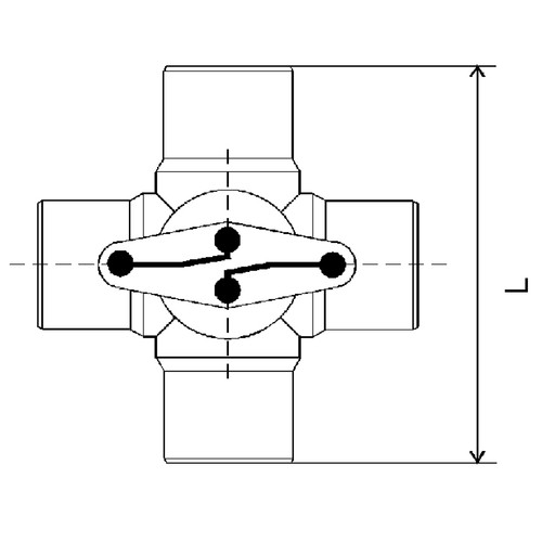 High-Quality Multiway Ball Cock made of PP, PVDF or PFA - injection-molded