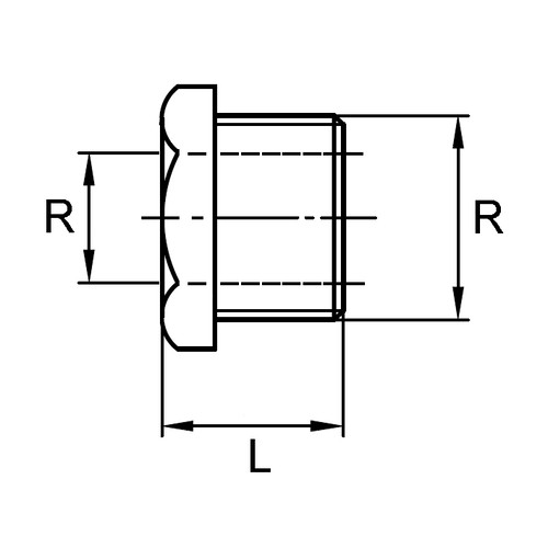 Reducing Nipple made of HDPE