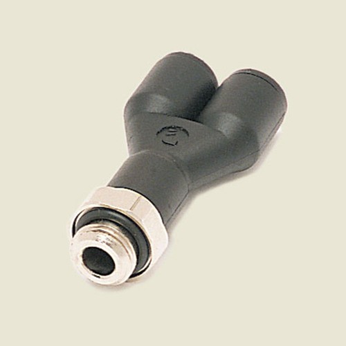 Y-Shaped Plug-In Connector with Male G-Thread