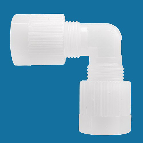 Elbow Pipe Connector made of PA or PVDF