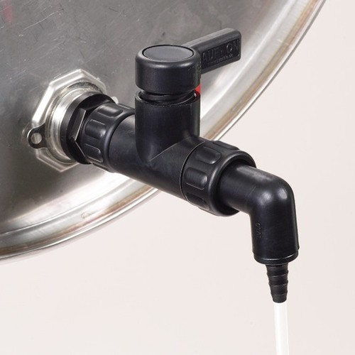 Drain Cock made of PA 12 - electrically conductive - female thread G 3/4" Drain Cock made of PA 12 - electrically conductive - female thread G 3/4"